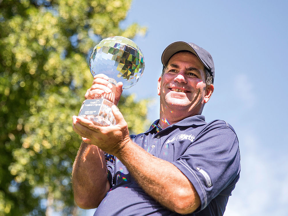 Tim Thelen, USA hat das Swiss Seniors Open in Bad Ragaz 2012 und 2016 gewonnen.