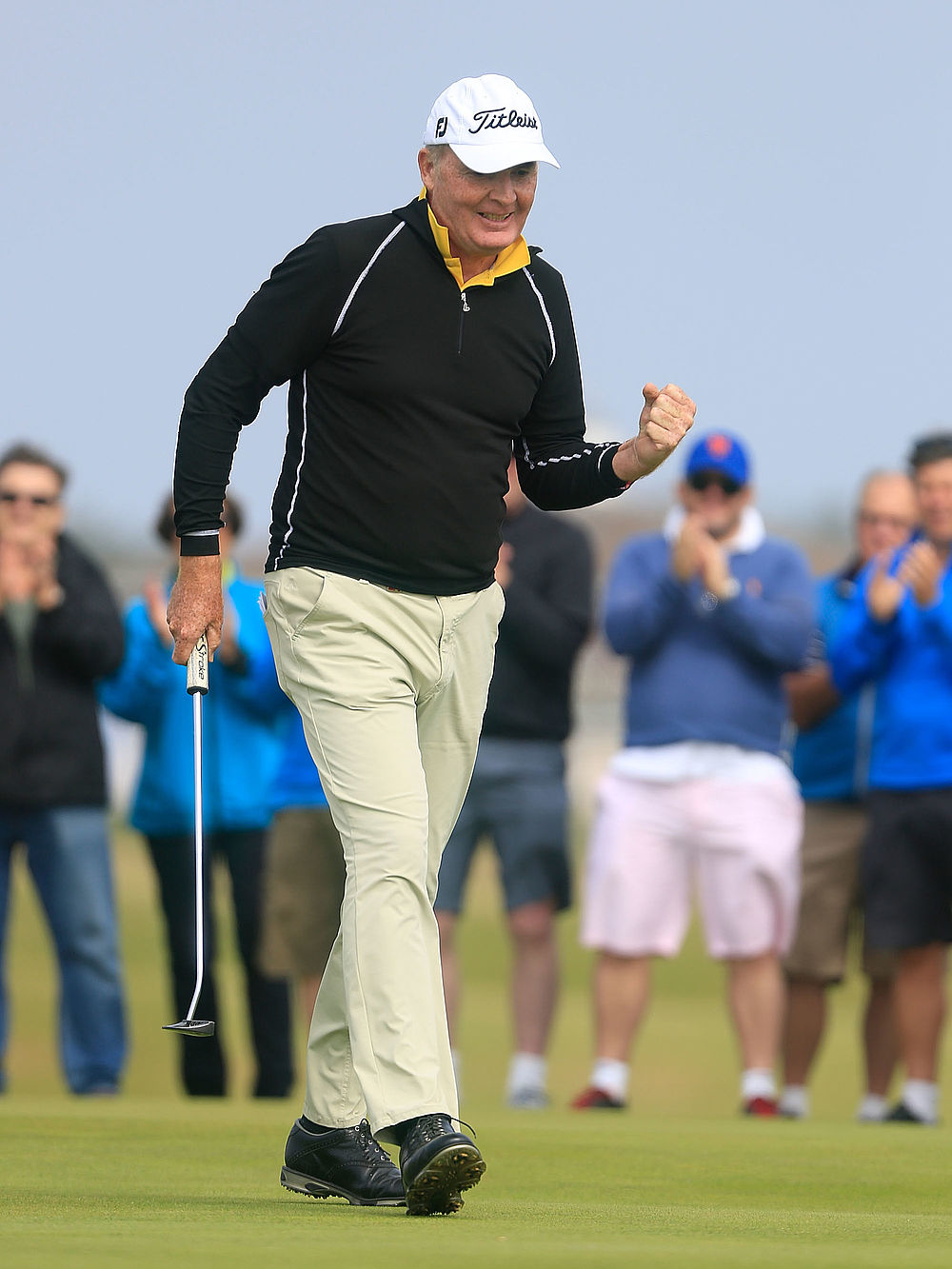 Der Put fällt zum Sieg. Gordon Manson, Gewinner des Acorn Jersey Open 2016. (Copyright: 2016 Getty Images)