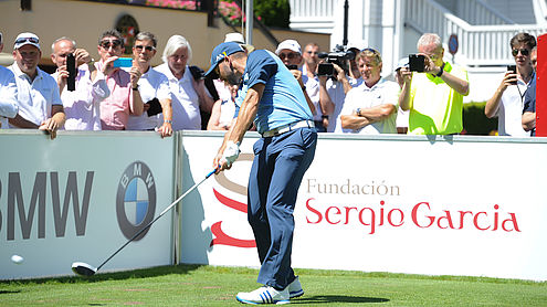 Sergio Garcia im Juni 2016 anlässlich des Golfturniers seiner gleichnamigen Foundation am Abschlag des 18-Loch PGA Championship Course des Golf Club Bad Ragaz. (Copyright: IMPACT point) Sergio Garcia im Juni 2016 anlässlich des Golfturniers seiner gleichnamigen Foundation am Abschlag des 18-Loch PGA Championship Course des Golf Club Bad Ragaz. (Copyright: IMPACT point)